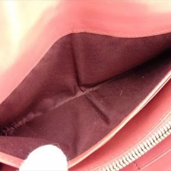 Miu Miu Wallet Purse Long Wallet Pink PVC Leather - Woman Authentic Use - Picture 10 of 16